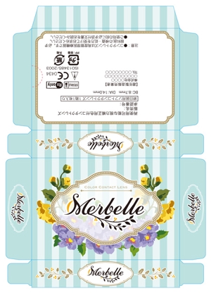yoko_sさんのカラーコンタクト「Merbelle」のパッケージデザインへの提案