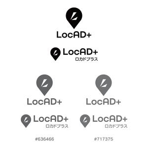KT (KANJI01)さんのサービス開始5周年を迎えた位置情報広告サービス「LocAD+」のロゴ作成への提案