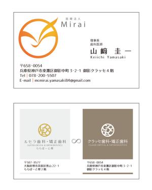 sayurill (sayurill)さんの医療法人理事長の名刺デザイン作成のお仕事への提案