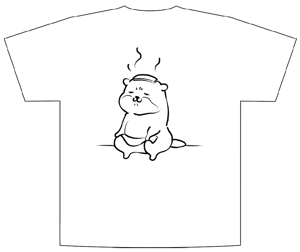 (有)イムズクリエイト制作 maru (mm_maru)さんのサウナをイメージした、カワウソのイラストのTシャツデザインへの提案
