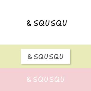 Pokeviju (pokeviju)さんのベビー用品ブランド【＆SQUSQU (アンドスクスク)】のロゴ制作への提案