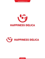 queuecat (queuecat)さんのお惣菜、お弁当などを製造する工場「ハピネス・デリカ」のロゴへの提案