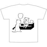 とりすけ (torisuke57)さんのサウナをイメージした、カワウソのイラストのTシャツデザインへの提案