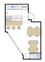 CUBE (cube1)さんの小さいカフェのレイアウト案（平面図）　のご依頼への提案