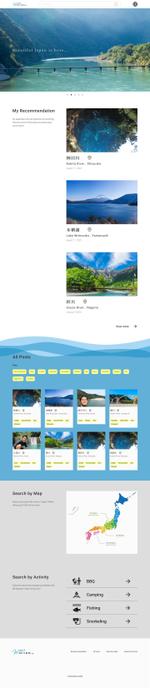 Takayama Mariko (Takayama_Mariko)さんの個人サイト「Wow!RIVER」のトップページのWEBデザインへの提案