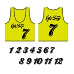 渡部隼人 (hayato_watanabe_0213)さんのスポーツで使用するビブスの数字と文字をデザインしてください。への提案