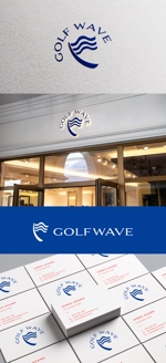 NR design (ryuki_nagata)さんのインドアゴルフレッスン「GOLF WAVE」のロゴへの提案