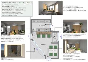 山田健巨 ()さんの小さいカフェのレイアウト案（平面図）　のご依頼への提案