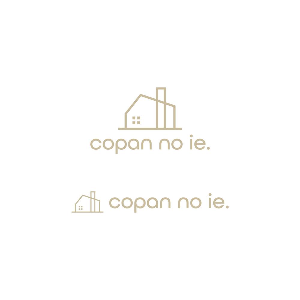 注文デザイン住宅" copan no ie. ”のロゴデザイン