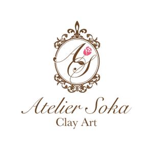 tohko14 ()さんのお花やミニチュア雑貨製作を手がけるクレイアート（樹脂粘土）工房のロゴ制作への提案