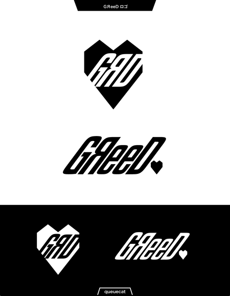 queuecat (queuecat)さんのガールズバンド「GЯeeD」のロゴへの提案