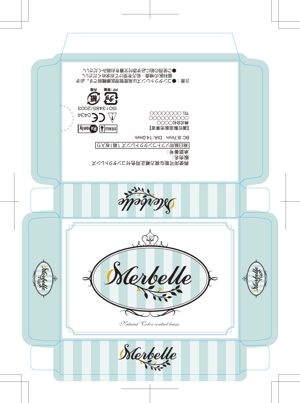 makomacaron (showd)さんのカラーコンタクト「Merbelle」のパッケージデザインへの提案