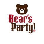 銀河たぬき (sayamimu)さんのメイドカフェ「Bear's Party!」のロゴへの提案