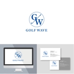 angie design (angie)さんのインドアゴルフレッスン「GOLF WAVE」のロゴへの提案