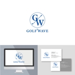 angie design (angie)さんのインドアゴルフレッスン「GOLF WAVE」のロゴへの提案
