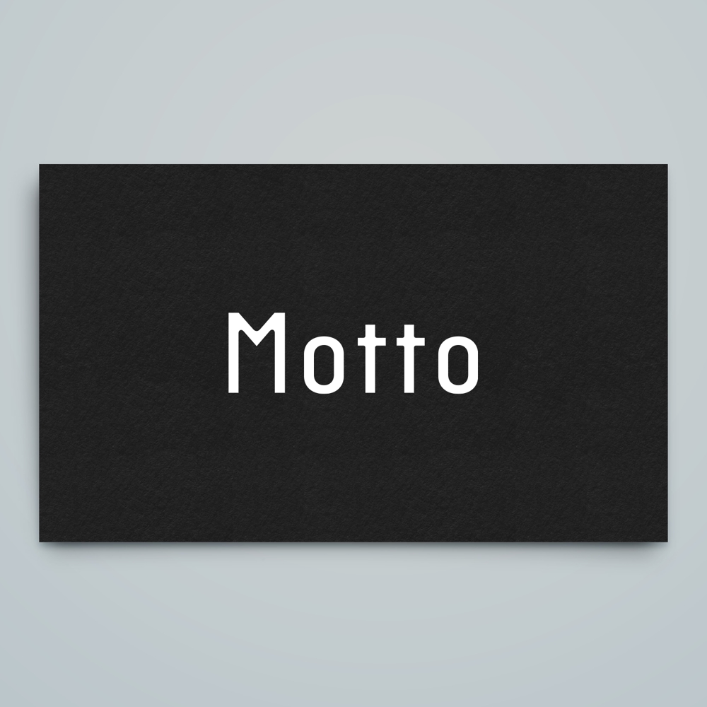  アパレルブランド「Motto」のロゴ
