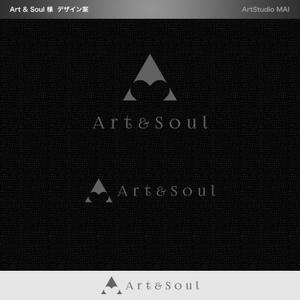 ArtStudio MAI (minami-mi-natz)さんのNFTアートを提供する事業会社「Art&Soul 」のブランドロゴへの提案