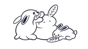 こたつ (5f52ddb1e8cbc)さんの可愛いうさぎ（卯）のイラストへの提案