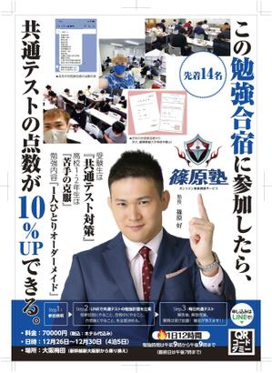 hatashita keiichi (hatashitakeiichi)さんの【片面1枚35000円】学習塾篠原塾の「勉強合宿」のチラシ作成への提案