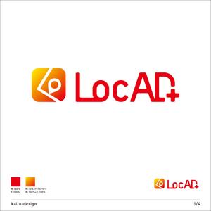 kaito-design (kaito-design)さんのサービス開始5周年を迎えた位置情報広告サービス「LocAD+」のロゴ作成への提案