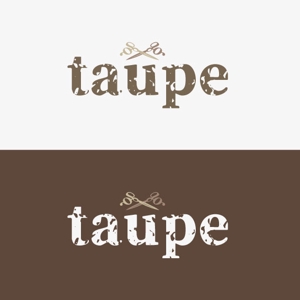 m_flag (matsuyama_hata)さんの美容院 taupe のロゴデザインへの提案