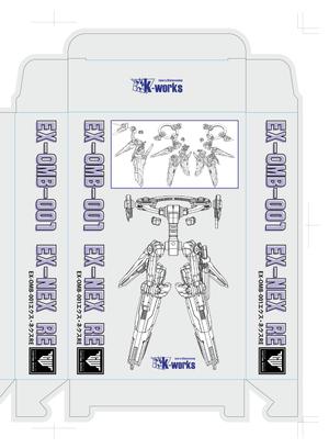 design_studio_be (design_studio_be)さんのオリジナルの美少女×メカ系ガレージキットのパッケージレイアウト、デザインへの提案