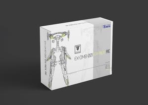 UNRAVEL (UNRAVEL)さんのオリジナルの美少女×メカ系ガレージキットのパッケージレイアウト、デザインへの提案