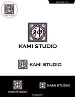 queuecat (queuecat)さんのインフルエンサーマーケティング会社「KAMI STUDIO」のロゴへの提案