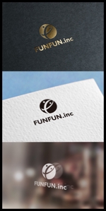 mogu ai (moguai)さんのシンプルスタイリッシュな「FUNFUN」のロゴへの提案