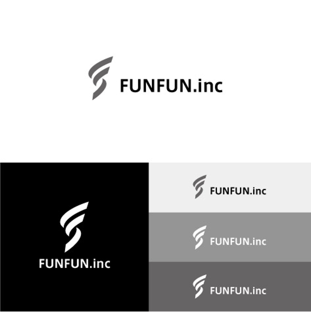 シンプルスタイリッシュな「FUNFUN」のロゴ