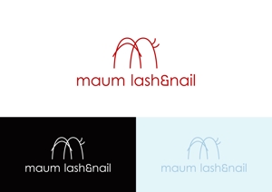 nanahoshi_tentou (nanahoshi_tentou)さんのネイルとまつエクのお店　maumlash＆nail、MaumLash＆Nail　のロゴへの提案