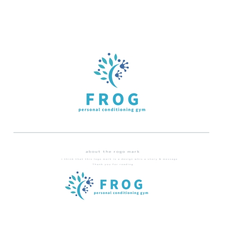 悠希 (yuruta1224)さんのパーソナルトレーニングジム「FROG」のロゴへの提案