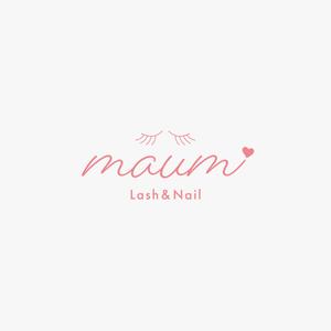 T2 (t2design)さんのネイルとまつエクのお店　maumlash＆nail、MaumLash＆Nail　のロゴへの提案