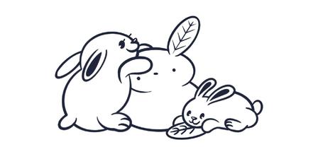 こたつ (5f52ddb1e8cbc)さんの可愛いうさぎ（卯）のイラストへの提案