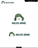 queuecat (queuecat)さんの注文住宅の工務店、HOLOS HOMEのロゴへの提案