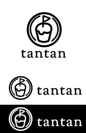 yuu--ga (yuu--ga)さんのアニバーサリーケーキを売りにしたカフェ「tantan」のロゴへの提案