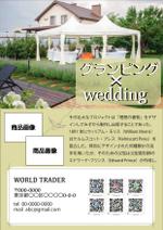 トウミヤデザイン (tonsan21)さんの結婚式場向けグランピングテント、タープ等の宣伝用チラシ作成への提案