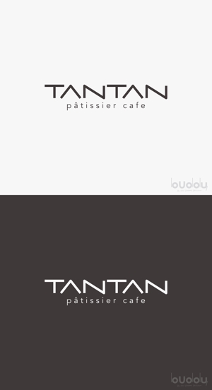buddy knows design (kndworking_2016)さんのアニバーサリーケーキを売りにしたカフェ「tantan」のロゴへの提案
