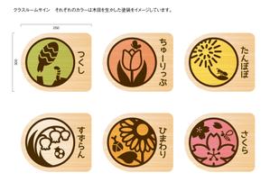taka design (taka_design)さんの保育園の室名サインへの提案