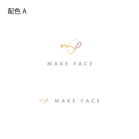 スタジオきなこ (kinaco_yama)さんのハイフ、ハイドラフェイシャルの美容サロン「MAKE FACE」のロゴへの提案