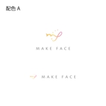 スタジオきなこ (kinaco_yama)さんのハイフ、ハイドラフェイシャルの美容サロン「MAKE FACE」のロゴへの提案