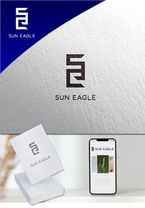 ununow (_unun)さんのアパレルブランド「SUN  EAGLE」のロゴへの提案