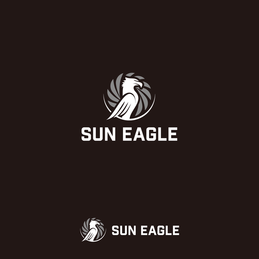 アパレルブランド「SUN  EAGLE」のロゴ