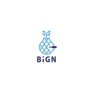 delftさんの廃漁網回収・再生の活性化に向けたアクティビティ「BiGN」のロゴへの提案