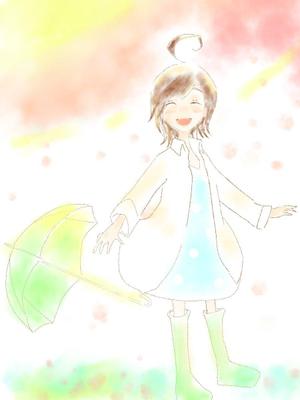 Web漫画・広告宣伝イラスト描きます！ (MomokO)さんのブルーベリー農園　うちわのデザインへの提案