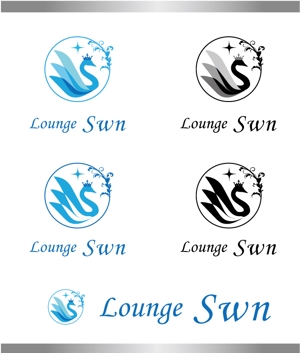 ambrose design (ehirose3110)さんの高級ラウンジ「Swn」のロゴ制作への提案