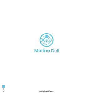red3841 (red3841)さんの水色と白を基調とした内装・海がコンセプトのコンカフェ「Marine Doll」のロゴ及びロゴマークへの提案