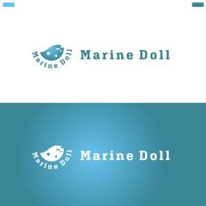 masami designer (masa_uchi)さんの水色と白を基調とした内装・海がコンセプトのコンカフェ「Marine Doll」のロゴ及びロゴマークへの提案