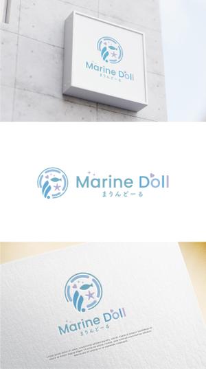 tonica (Tonica01)さんの水色と白を基調とした内装・海がコンセプトのコンカフェ「Marine Doll」のロゴ及びロゴマークへの提案