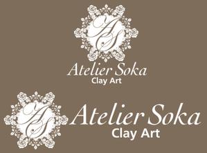 sskyrさんのお花やミニチュア雑貨製作を手がけるクレイアート（樹脂粘土）工房のロゴ制作への提案